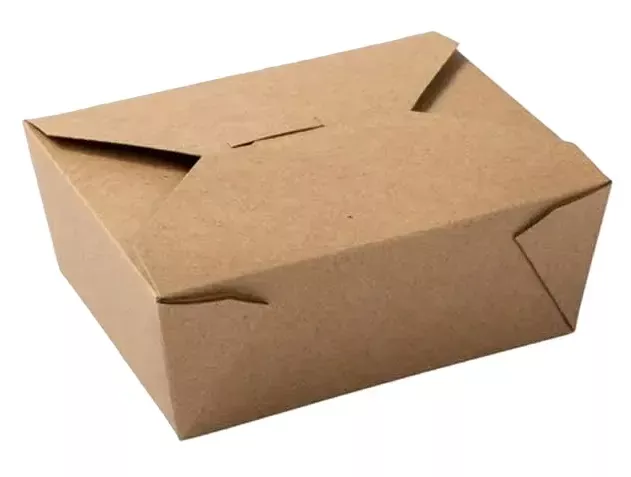#1 Kraft Folded Takeout Box 4-3/8" x 3-1/2" x 2-1/2" | Case of 450