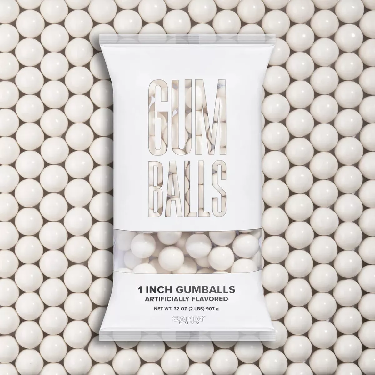 Candy Envy 1 ” Gumball Shimmer White 2LB