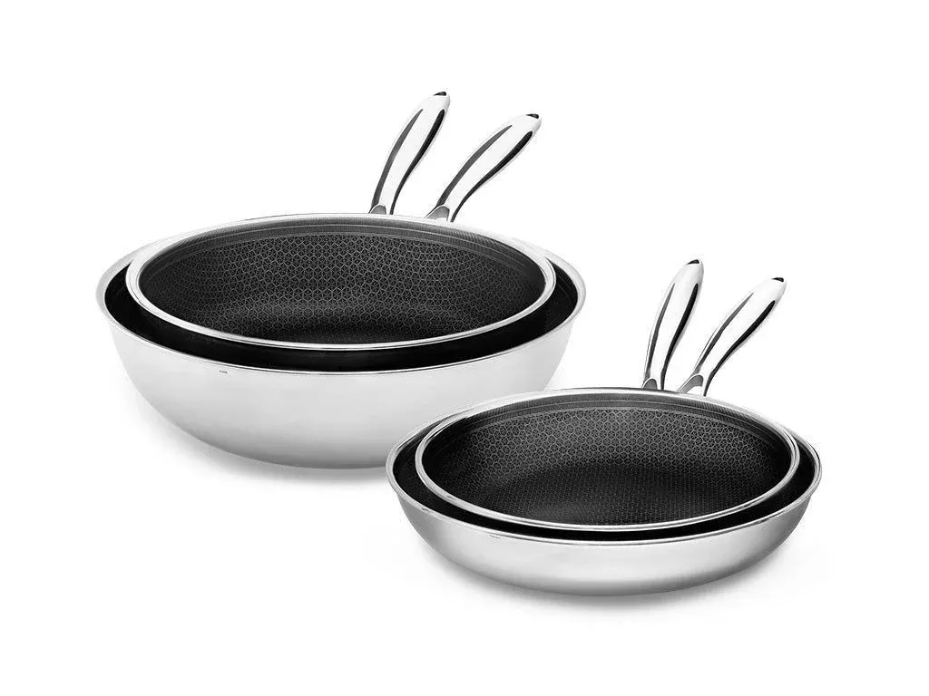 HYBRID NON-STICK ONYX COOKWARE™ 4-PCS MIX PAN SET
