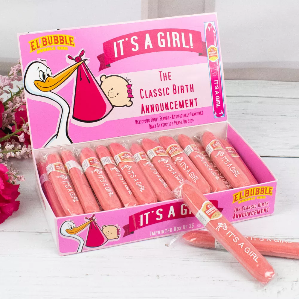 “It’s A Girl!” Bubble Gum Cigars