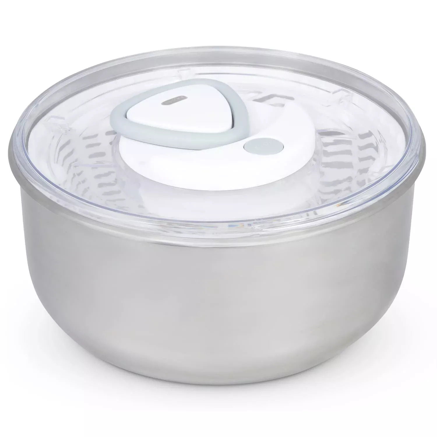 Zyliss Easy Spin 2 AquaVent Large Salad Spinner - Salad Spinner with Pull cord - Manual Vegetable and Fruit Dryer - Vegetable Spinner with Brake - Stainless Steel - Salad Bowl for 4 to 6 Servings